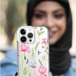 Apple iPhone XS Spring Pastel Wild Flowers Summer Classy Elegant Beautiful Hybrid Protective Phone Case Cover