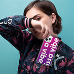 Apple iPhone 15 Pro Purple Clear Funny Text Quote Issa Vibe Hybrid Protective Phone Case Cover