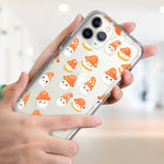 Apple iPhone 14 Plus Cute Cartoon Mushroom Ghost Characters Hybrid Protective Phone Case Cover