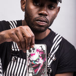 Apple iPhone 15 Pro Evil Joker Face Painting Graffiti Hybrid Protective Phone Case Cover