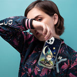 Apple iPhone 15 Pro Stars Moon Starry Night Space Gnome Hybrid Protective Phone Case Cover