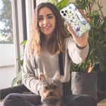 Apple iPhone 15 Pro Lavender Dragonfly Butterflies Spring Flowers Hybrid Protective Phone Case Cover