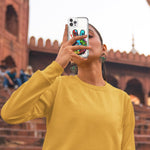 Apple iPhone XS Peace Graffiti Painting Art Hybrid Protective Phone Case Cover