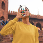 Apple iPhone 15 Pro Peace Graffiti Painting Art Hybrid Protective Phone Case Cover