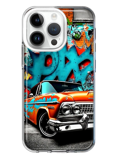 Apple iPhone 14 Pro Lowrider Painting Graffiti Art Hybrid Protective Phone Case Cover