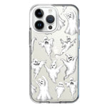 Apple iPhone 15 Pro Cute Halloween Spooky Floating Ghosts Horror Scary Hybrid Protective Phone Case Cover