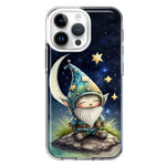 Apple iPhone 14 Pro Max Stars Moon Starry Night Space Gnome Hybrid Protective Phone Case Cover