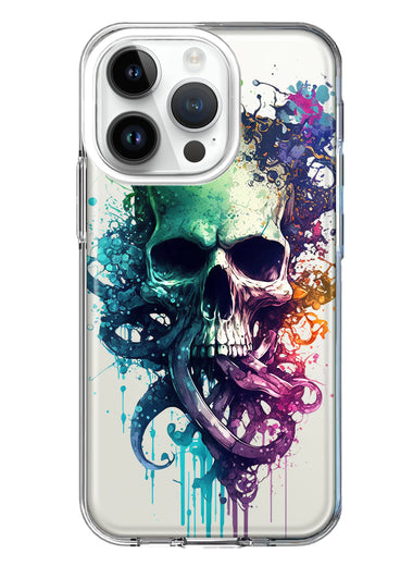 Apple iPhone 14 Pro Fantasy Octopus Tentacles Skull Hybrid Protective Phone Case Cover