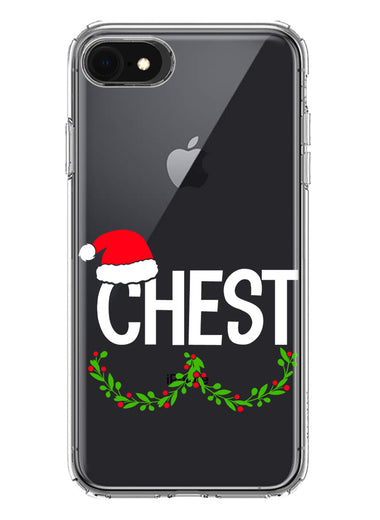 Apple iPhone SE 2nd 3rd Generation Christmas Funny Ornaments Couples Chest Nuts Hybrid Protective Phone Case Cover