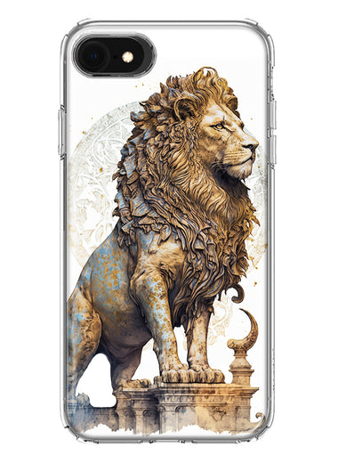 Apple iPhone 6/7/8/SE 2020/SE 3 2022 Ancient Lion Sculpture Hybrid Protective Phone Case Cover
