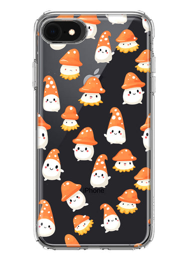 Apple iPhone SE 2nd 3rd Generation Cute Cartoon Mushroom Ghost Characters Hybrid Protective Phone Case Cover