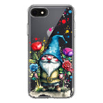 Apple iPhone SE 2nd 3rd Generation Gnome Red Purple Blue Roses Garden Hybrid Protective Phone Case Cover
