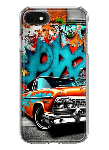 Apple iPhone SE 2nd 3rd Generation Lowrider Painting Graffiti Art Hybrid Protective Phone Case Cover