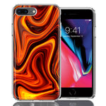 Apple iPhone 7/8 Plus Fire Abstract Design Double Layer Phone Case Cover