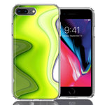 Apple iPhone 7/8 Plus Green White Abstract Design Double Layer Phone Case Cover