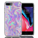 Apple iPhone 7/8 Plus Paint Swirl Design Double Layer Phone Case Cover