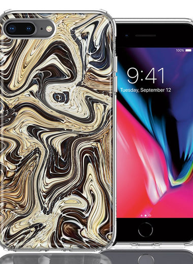 Apple iPhone 7/8 Plus Snake Abstract Design Double Layer Phone Case Cover