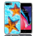 Apple iPhone 7/8 Plus Ocean Starfish Design Double Layer Phone Case Cover