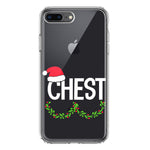 Apple iPhone 8 Plus Christmas Funny Couples Chest Nuts Ornaments Hybrid Protective Phone Case Cover