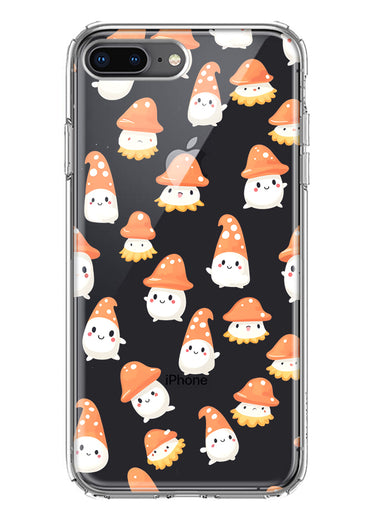 Apple iPhone 8 Plus Cute Cartoon Mushroom Ghost Characters Hybrid Protective Phone Case Cover