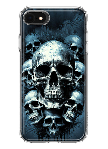 Apple iPhone 6/7/8/SE 2020/SE 3 2022 Graveyard Death Dream Skulls Double Layer Phone Case Cover