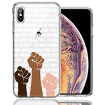 Apple iPhone XS Max BLM Equality Stand With You Double Layer Phone Case Cover