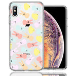 Apple iPhone XS Max Pastel Easter Polkadots Bunny Chick Candies Double Layer Phone Case Cover