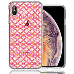 Apple iPhone XS Max Infinity Hearts Design Double Layer Phone Case Cover