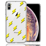 Apple iPhone XS Max Electric Lightning Bolts Design Double Layer Phone Case Cover