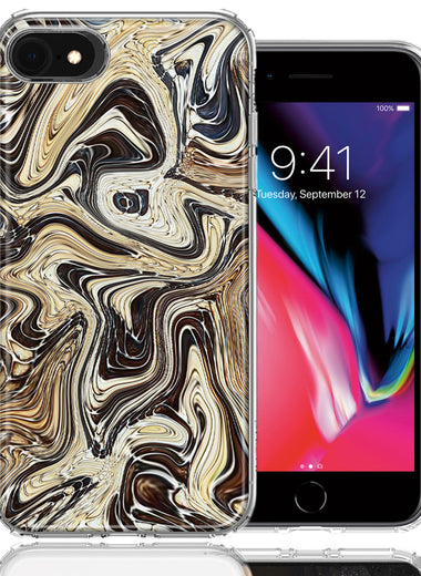 Apple iPhone 7/8/SE Snake Abstract Design Double Layer Phone Case Cover