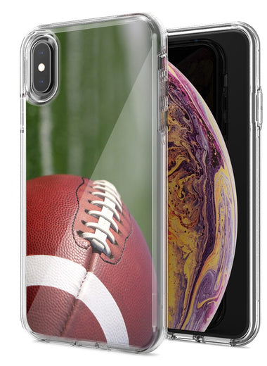 Apple iPhone XR Football Design Double Layer Phone Case Cover