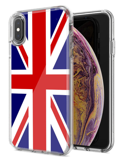 Apple iPhone XR UK England British Flag Design Double Layer Phone Case Cover