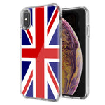 Apple iPhone XR UK England British Flag Design Double Layer Phone Case Cover