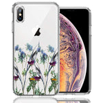 Apple iPhone XS Max Country Dried Flowers Design Double Layer Phone Case Cover
