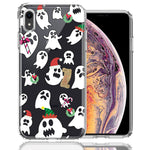 Apple iPhone XR Halloween Christmas Ghost Design Double Layer Phone Case Cover