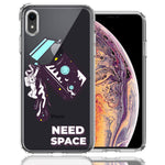 Apple iPhone XR Need Space Astronaut Stars Design Double Layer Phone Case Cover