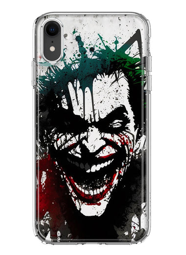 Apple iPhone XR Laughing Joker Painting Graffiti Hybrid Protective Phone Case Cover