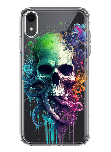 Apple iPhone XR Fantasy Octopus Tentacles Skull Hybrid Protective Phone Case Cover