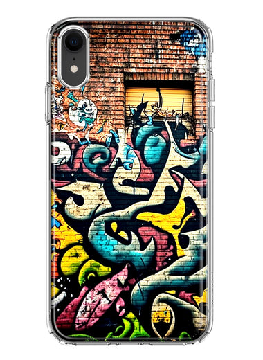 Apple iPhone XR Urban Graffiti Wall Art Painting Hybrid Protective Phone Case Cover