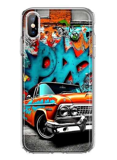 Apple iPhone XS Lowrider Painting Graffiti Art Hybrid Protective Phone Case Cover