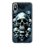 Apple iPhone XS Max Graveyard Death Dream Skulls Double Layer Phone Case Cover