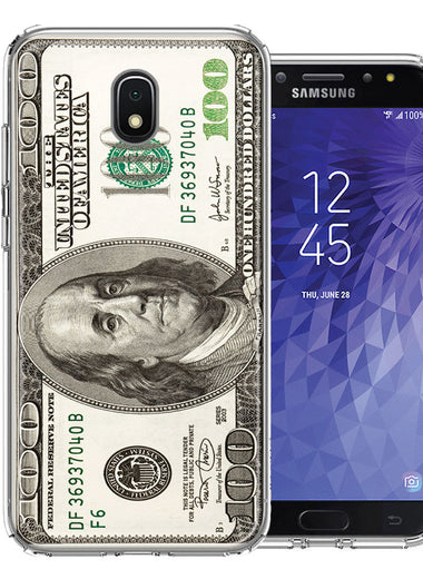 Samsung J7 2018/J737/J7 Refine/J7 Star Benjamin $100 Bill Design Double Layer Phone Case Cover