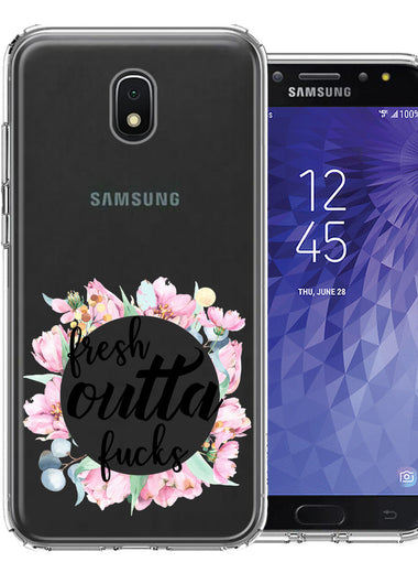 Samsung Galaxy J3 Express/Prime 3/Amp Prime 3 Fresh Outta Fs Design Double Layer Phone Case Cover