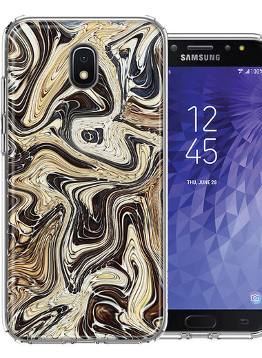 Samsung J7 2018/J737/J7 Refine/J7 Star Snake Abstract Design Double Layer Phone Case Cover