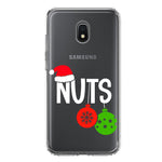 Samsung Galaxy J3 J337 Christmas Funny Couples Chest Nuts Ornaments Hybrid Protective Phone Case Cover