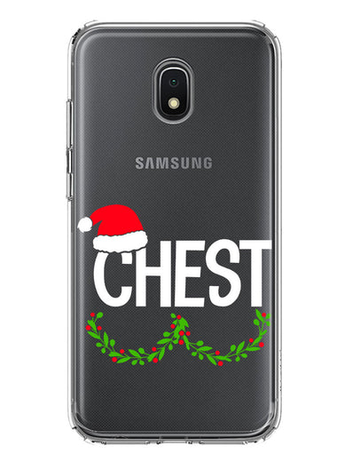 Samsung Galaxy J3 J337 Christmas Funny Ornaments Couples Chest Nuts Hybrid Protective Phone Case Cover