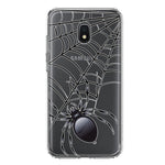 Samsung Galaxy J3 J337 Creepy Black Spider Web Halloween Horror Spooky Hybrid Protective Phone Case Cover