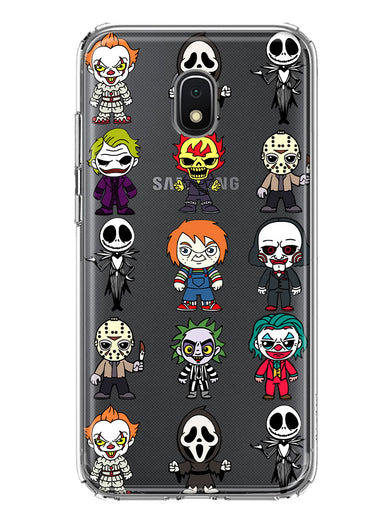 Samsung Galaxy J3 J337 Cute Classic Halloween Spooky Cartoon Characters Hybrid Protective Phone Case Cover