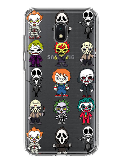Samsung Galaxy J7 J737 Cute Classic Halloween Spooky Cartoon Characters Hybrid Protective Phone Case Cover