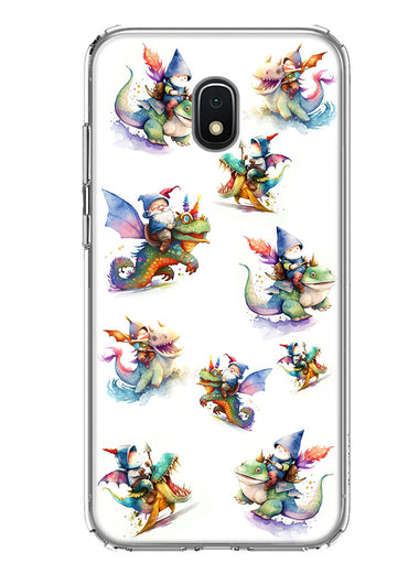 Samsung Galaxy J7 J737 Cute Fairy Cartoon Gnomes Dragons Monsters Hybrid Protective Phone Case Cover